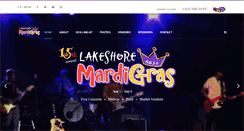 Desktop Screenshot of lakeshoremardigras.ca